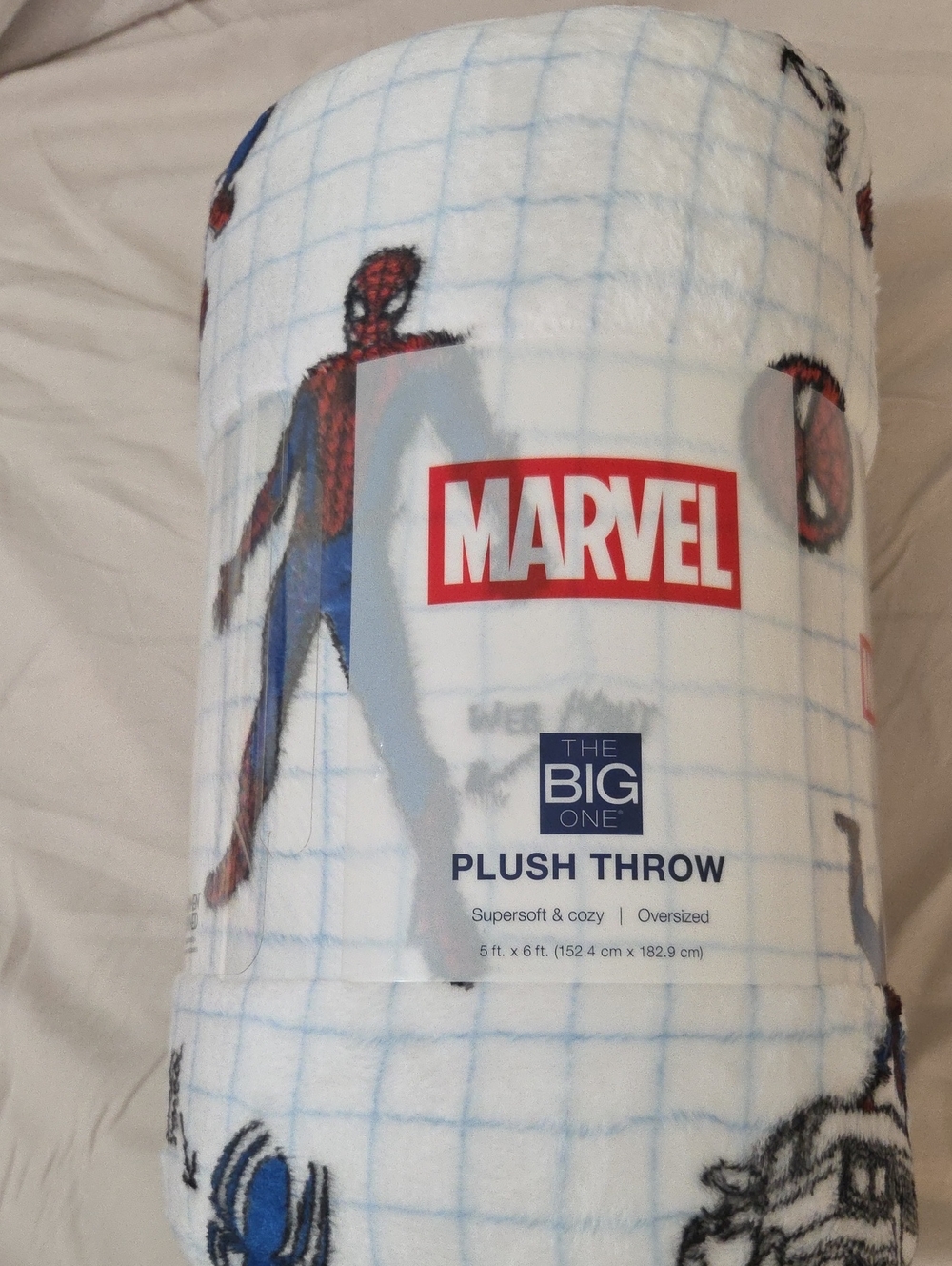 Marvel Oversized Supersoft Plush Throw Blanket by The Big One® Nwt